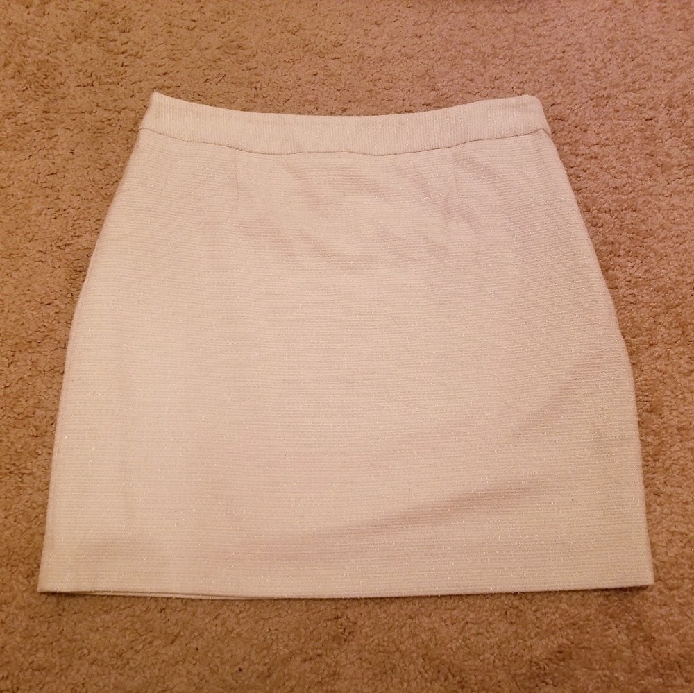 Ivory sparkle mini skirt sz 0